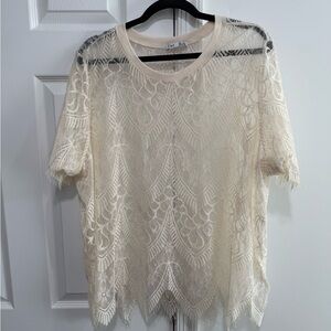 Dex Cream Lace Blouse